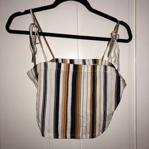 Striped crop top